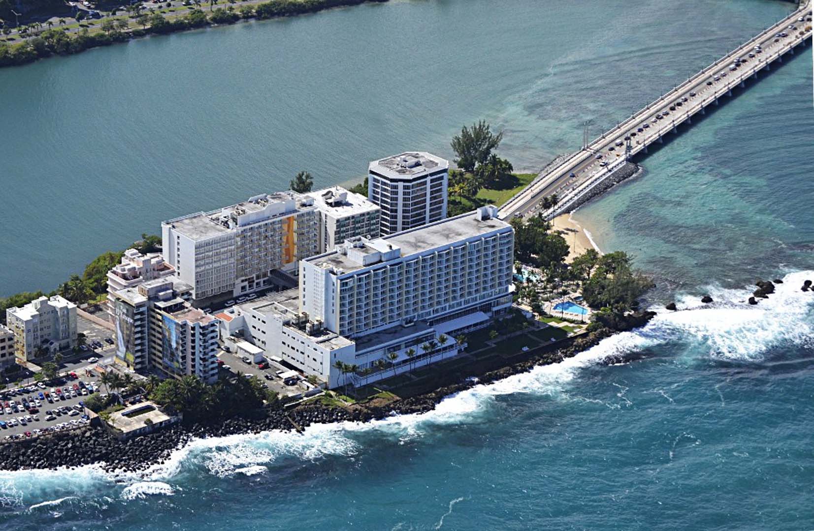 Vista aerea de Condado, Puerto Rico